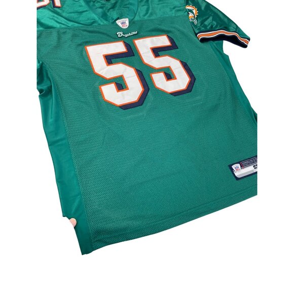 Reebok NFL Equipment Dolphins #55 mens green  Jersey Size 48 SKU 9174 - Picture 9 of 14